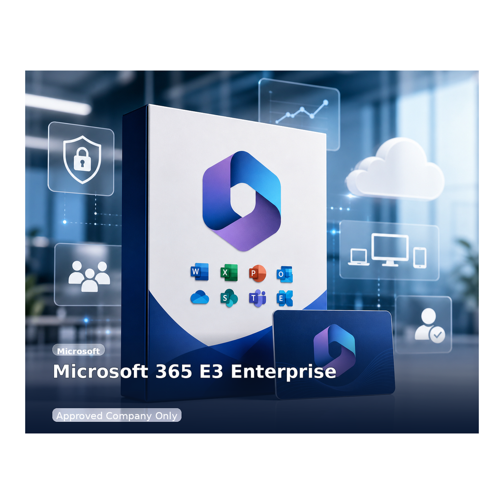مايكروسوفت 365 E3 للمؤسسات - Microsoft - مخصص لـ المؤسسات والجهات الأكبر.