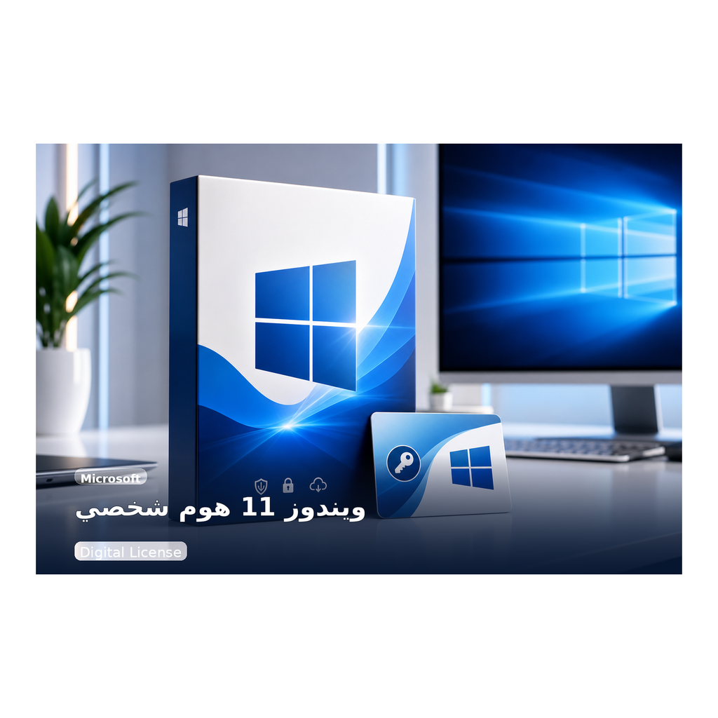 ويندوز 11 Home - Microsoft - ترخيص رقمي وليس منتجاً مادياً مشحوناً.