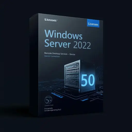 Windows Server 2022 Remote Desktop Services Device Connection 50 Retail Key